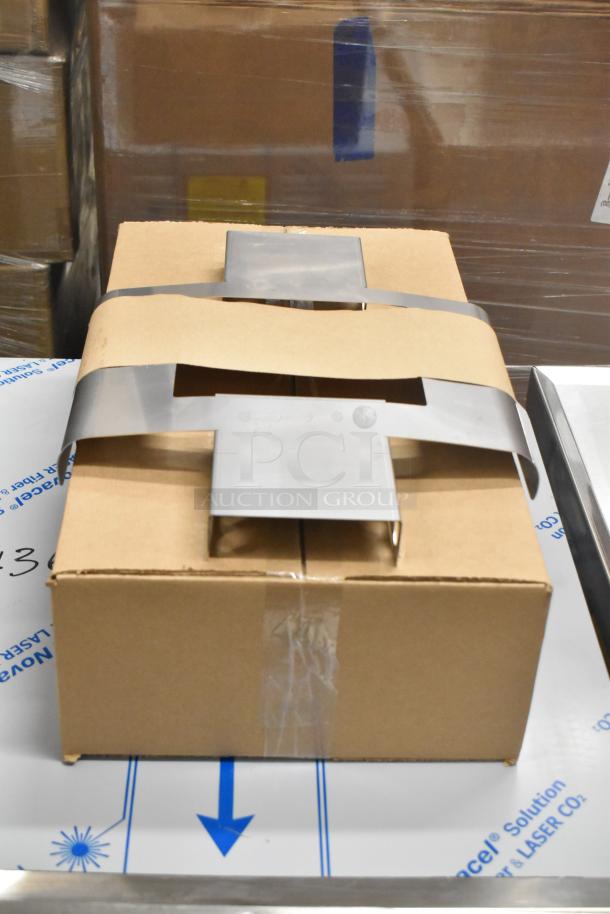 Cardboard box containing parts for Cleveland 22CET6.1 SteamChef. Brand new, scratch and dent model, securely packaged.