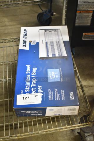 BRAND NEW Lavex 605BZ30WSLIM Zap N Trap indoor insect trap, covers 1,250 sq. ft., 120V, 1 phase. Box showing scratch and dent.