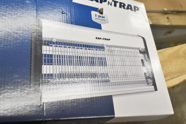 BRAND NEW SCRATCH AND DENT! Lavex Zap N Trap black slim indoor insect trap, 1,250 sq. ft. coverage, 120V, with 2-year warranty.