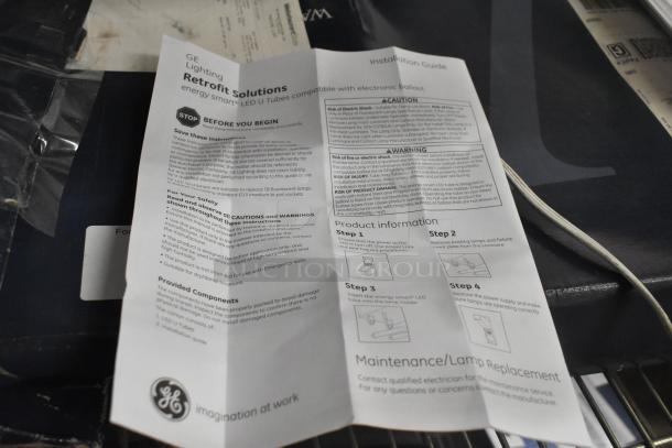 12 GE LED13ET8/U6/840 LED Type A U-Tube lights, brand new condition, includes installation guide.