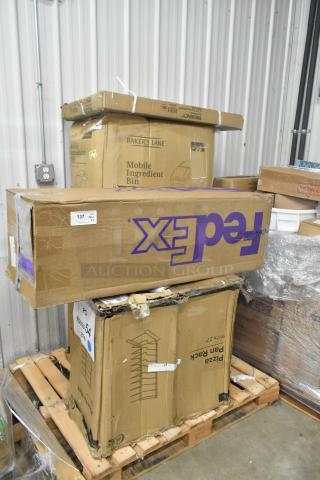 5 BRAND NEW SCRATCH AND DENT! Items Including Choice 407PRACK10SO 10 Slot Oversized Pizza Pan Rack. 5 Times Your Bid! - Item #1223214