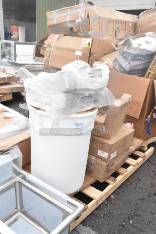 12 BRAND NEW SCRATCH AND DENT! Items Including Hand Sink, Glasses, Pot Rack. See Description for Details. 12 Times Your Bid! - Item #1223224