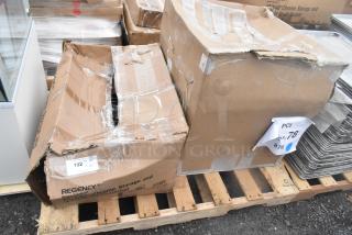 2 BRAND NEW SCRATCH AND DENT! Items Including 522CS11818N Single Bay Sink, 460EC1824PB Regency 18