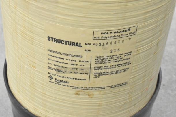 Everpure ESP-950 Tank, Poly Glass with polyethylene inner shell, size 918. Pentair branding, made in Mexico.