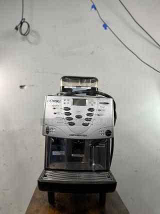 LA CIMBALI M2 BARSYSTEM espresso machine, robust, fully automatic, commercial-grade, visible control panel, excellent condition.