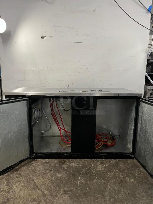 MICRO MATIC MDD68-E-LT draft beer cooler, two-section, includes glass rinser, spacious interior, ideal for high-volume bars.