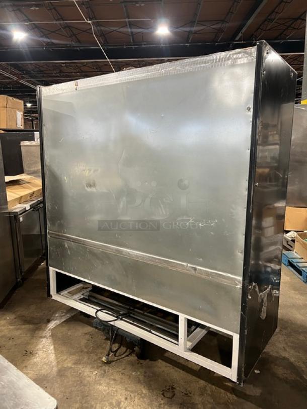 IRS Orchid76SL1800 multi-tier refrigerated display case, commercial model, adjustable shelving, 2017, 110V.