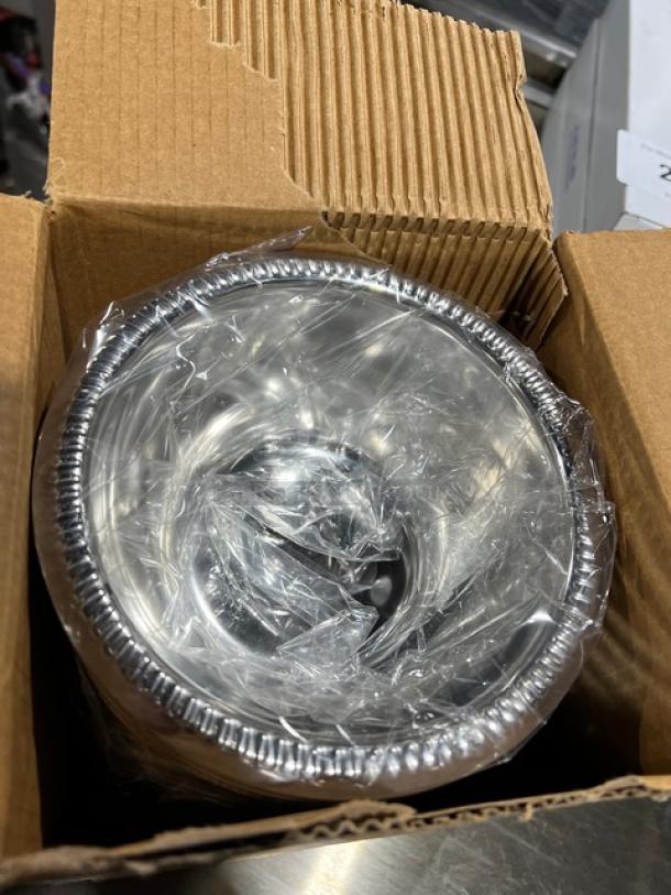 NEW Adcraft SIB-40 stainless steel ice/relish bowl, 40 oz, in original packaging, pristine condition.