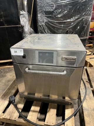 Late Model! Merrychef Commercial Stainless Steel Electric Powered Countertop High-Speed Rapid Cook Turbo Oven! With Digital Touch Control! Model: Eikon E4S SN: 1312213090552! 208/240V! - Item #1224154