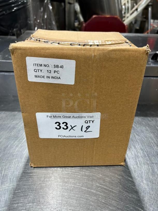 Adcraft SIB-40 commercial ice/relish bowl in box. Quantity: 12 pcs. Made in India. Model: SIB-40.