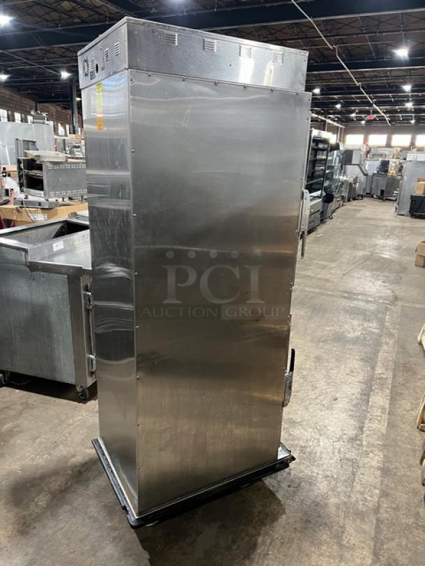 Alto-Shaam Halo Heat 1000-TH/I stainless steel electric cook and hold oven, full height, on casters, with wire racks.