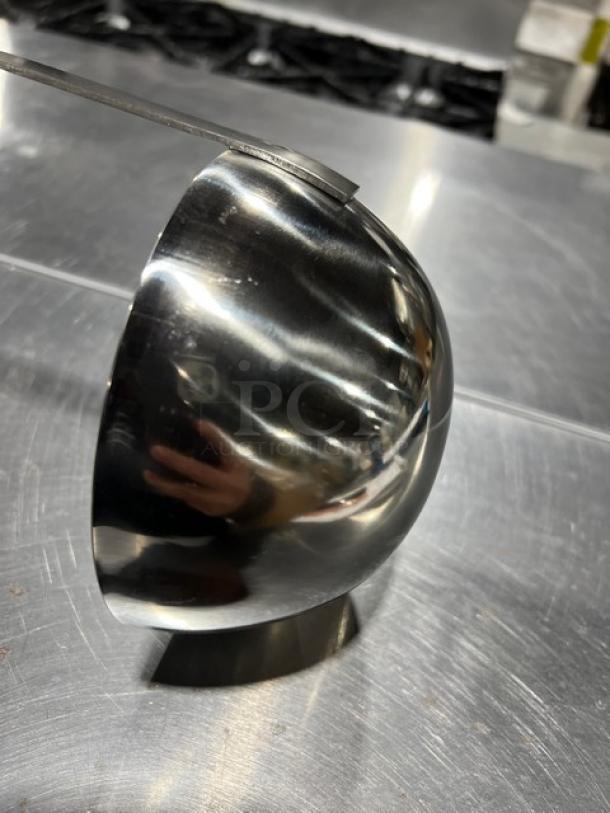 Adcraft LAD24 commercial stainless steel 24 oz. serving ladle, polished finish, excellent condition.