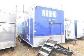 Cruising Kitchens 24' mobile kitchen trailer, features Burger King branding, commercial-grade equipment, near-new condition.