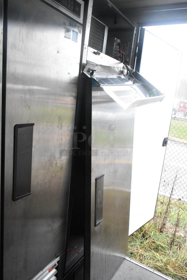 Southern Dimensions 24' trailer interior featuring Norlake 2-door cooler, stainless steel finish, and commercial fixtures.