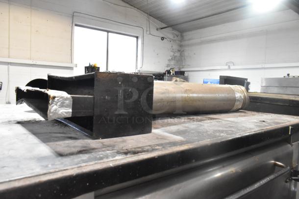 Blodgett stainless steel commercial gas pizza ovens with cooking stones, single deck, excellent condition.