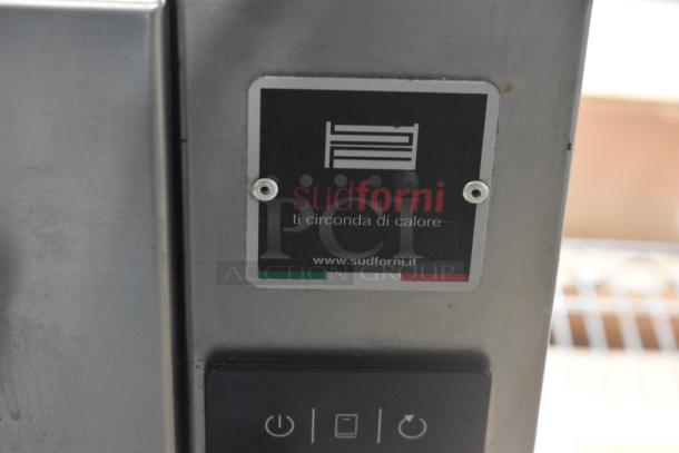 2023 Sud Forni SPINELLO stainless steel pizza oven, electric powered, 220V. Sud Forni branding visible.
