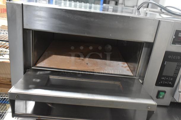 2023 Sud Forni SPINELLO stainless steel countertop pizza oven, electric, single deck, 220V, clean interior.