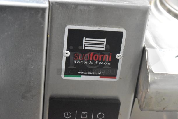 2023 Sud Forni SPINELLO stainless steel pizza oven, countertop, single deck, electric, 220V. Logo label visible.