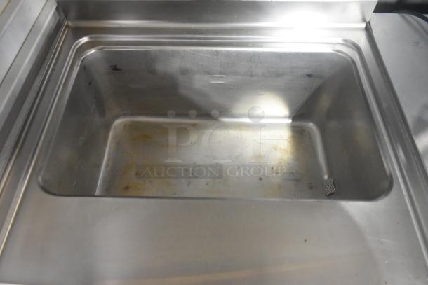 2022 Lotus CPT-66ET stainless steel electric countertop pasta cooker, used condition, includes 3 metal fry baskets.