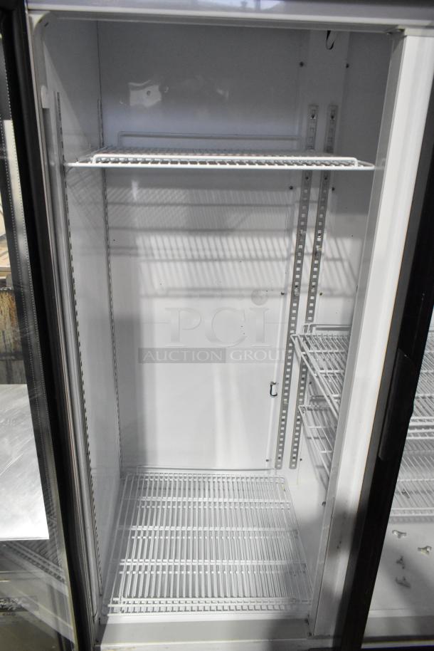 Cooler Depot LG-1000BF 2-door commercial cooler with poly coated racks, 115V, 1 Phase, excellent condition.