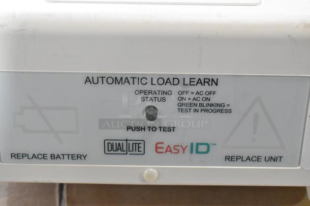 Automatic Load Learn panel with Dual-Lite EasyID branding. Features include operating status indicators and test button.