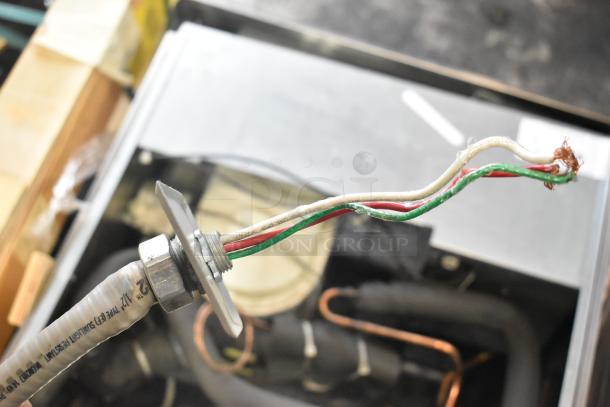 2023 Scotsman FS1222A-32B Stainless Steel Ice Head, 208/230V, 1 Phase, shown with exposed wiring detail.