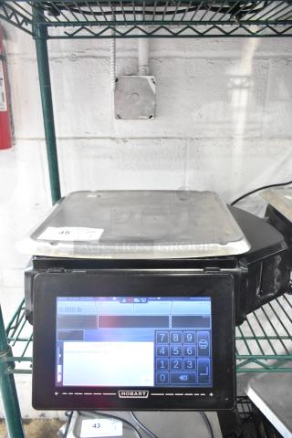 2017 Hobart HTi-7LH26 Metal Countertop Scale w/ Label Printer. 120/208-240 Volts, 1 Phase. Tested and Working! - Item #1223559