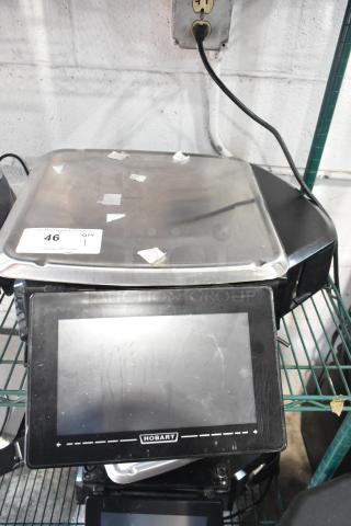 2017 Hobart HTi-7LH26 Metal Countertop Scale w/ Label Printer. 120/208-240 Volts, 1 Phase. Cannot Test Due To Cut Power Cord - Item #1223560