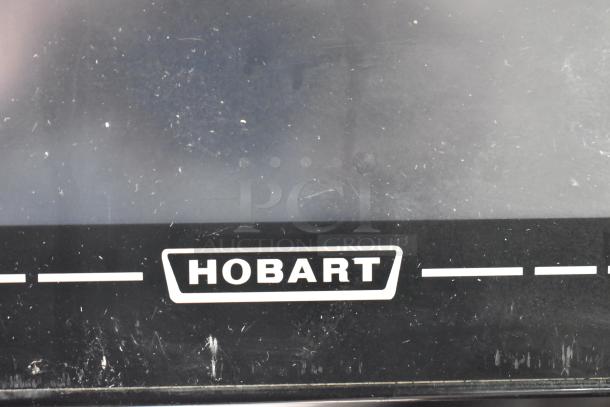 2017 Hobart HTi-7LH26 metal countertop scale with label printer, condition untested due to cut power cord.