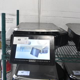 2023 Hobart HTi-7LH4W Metal Countertop Scale w/ Label Printer. 120/208-240 Volts, 1 Phase. Tested and Working! - Item #1223563