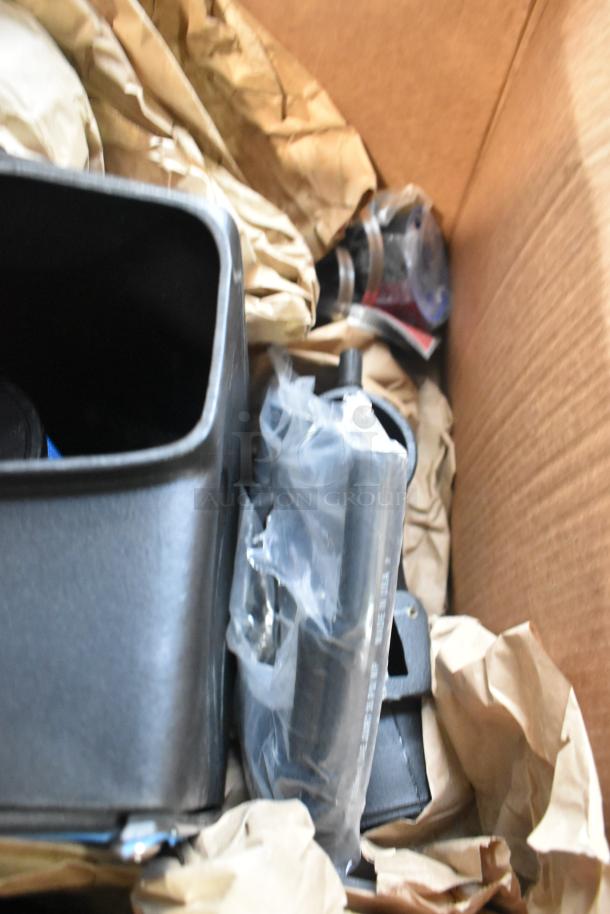 Volant Closed Box Air Intake System in a cardboard box, components wrapped in plastic, appears new.