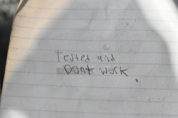 2024 Hobart HTi-7LH4W metal countertop scale with label printer, missing plate, does not power on, tested condition, 120/208-240V, 1 phase.