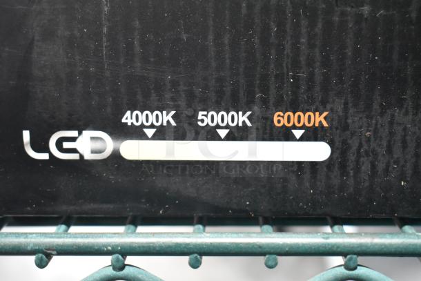 Tier lot including a tool bag, tools, Permatex gasket maker toy, first aid kit, and HWStar LED headlights. Contains color temperature scale showing 4000K, 5000K, 6000K.