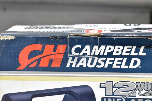 CH Campbell Hausfeld 12 Volt Inflator box, showing brand logo and product name. Box edges show wear.