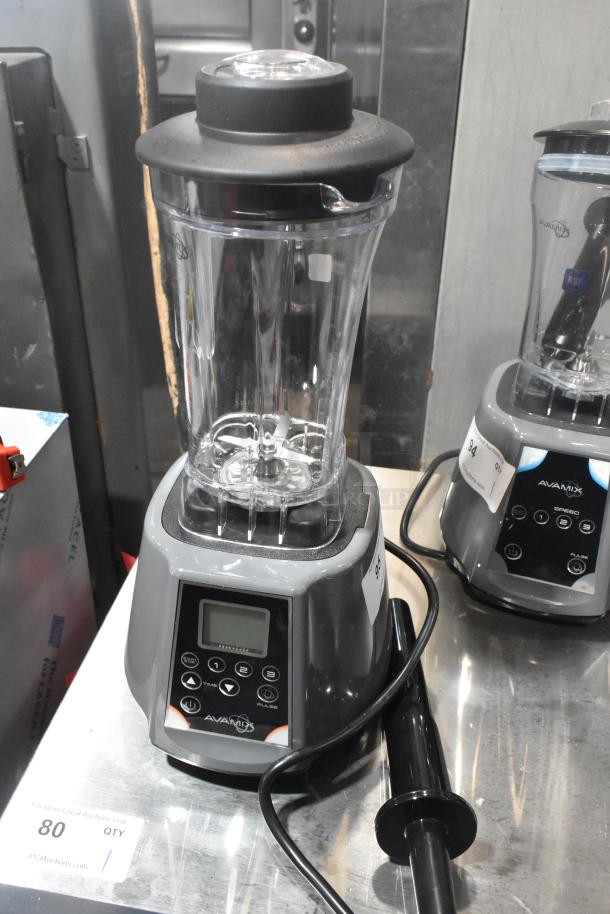 Brand new AvaMix 928BL2E 2 hp commercial blender with digital touchpad, timer, 64 oz. Tritan™ container. 120 volts.