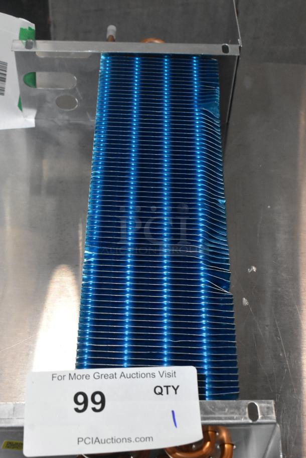 Brand new Avantco 17819443HC evaporator coil for GDC-10-HC. Slight scratch and dent condition, marked as item 99.