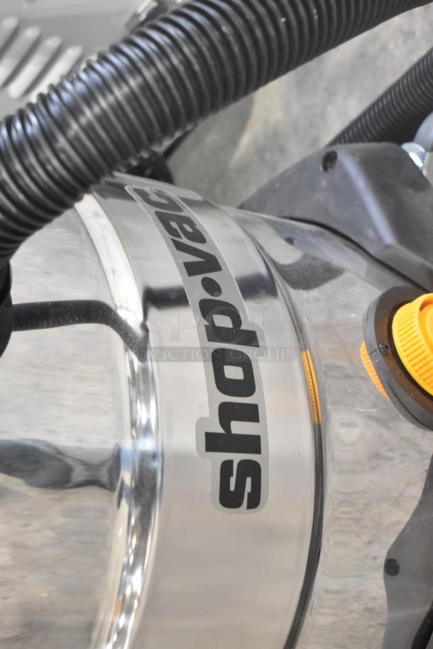 Shop Vac 92L-C650 Wet/Dry Vacuum Cleaner, brand new with minor scratches, 120V, 1 phase, shown in close-up view.