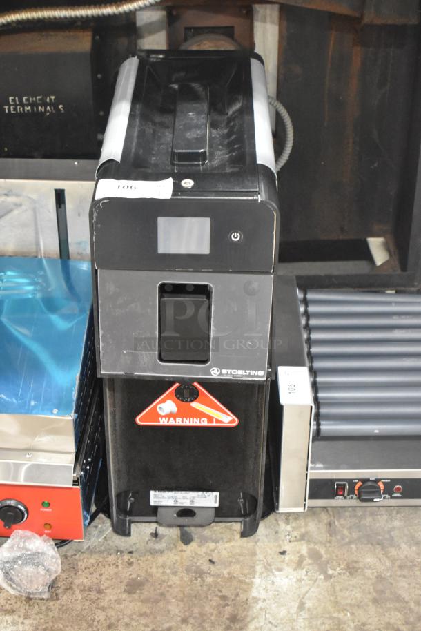 Brand new Stoelting by Vollrath C111-37 soft serve machine, gravity-fed, single flavor, slightly scratched. 115V, 1 Phase.