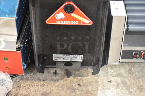 Brand new Stoelting by Vollrath C111-37 soft serve machine, gravity-fed, single flavor, 115 volts, with warning label visible.