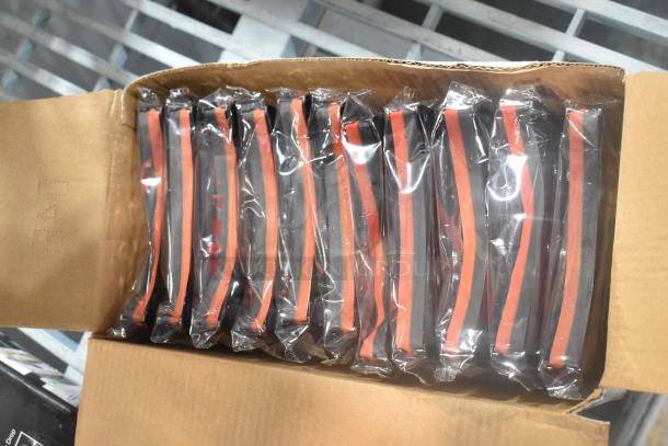 Box of brand new PointPlus ERC-30/34/38 red and black ink ribbons, sealed, for Epson printers, 12-pack.