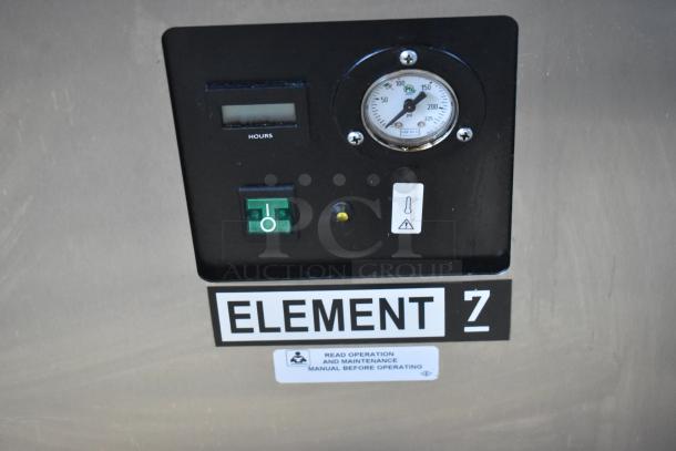 2019 Jun-Air 87R-4MN1-HSBHH Stainless Steel Nitro Brew Nitrogen Generator, commercial casters, 120V, 1 Phase. "Element 7" label.