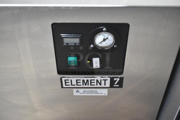 2018 Jun-Air 87R-4MN1-HSBHH stainless steel nitrogen generator; features control panel with gauges; on casters.