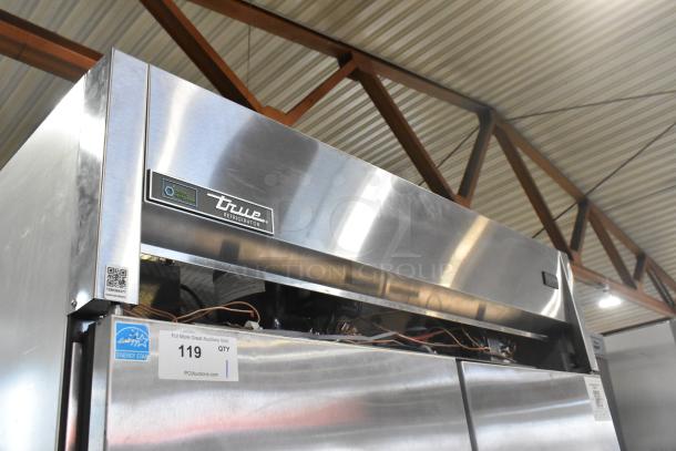 2022 True TG2R-2S-HC stainless steel commercial 2-door cooler, Energy Star, 115V, 1 phase, excellent condition.