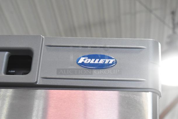 2024 Follett HMC1410WBT stainless steel commercial ice machine, shown on Ice-O-Matic bin. 208-230V, 1 phase, clean condition.