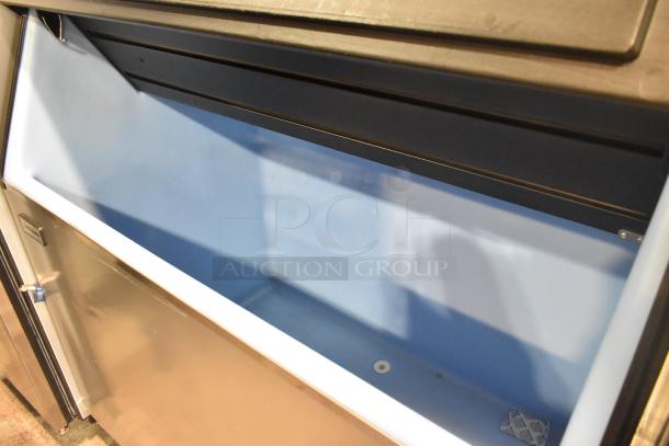 2024 Follett HMC1410WBT stainless steel nugget ice machine on Ice-O-Matic bin, 208-230V, 1 phase, excellent condition.