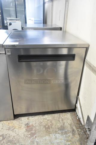 2020 Delfield Stainless Steel Commercial Single Door Undercounter Cooler on Commercial Casters. 115 Volts, 1 Phase. Tested and Working! - Item #1223993