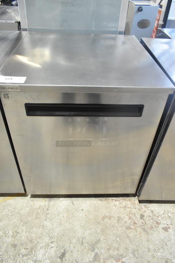 2020 Delfield 406P-STAR2 stainless steel undercounter cooler on casters, single door, 115V, excellent condition.