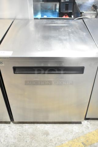 2020 Delfield 406P-STAR2 Stainless Steel Commercial Single Door Undercounter Cooler on Commercial Casters. 115 Volts, 1 Phase. Tested and Powers On But Does Not Get Cold - Item #1223997