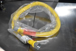 Brand new Dormont 1675NPFS48 48" stainless steel gas connector hose, 3/4" diameter, in original packaging.