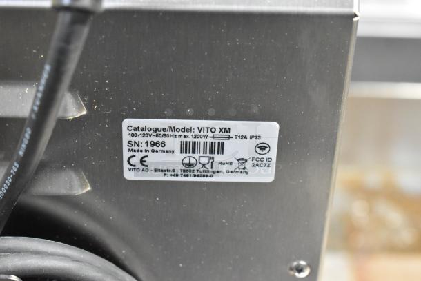 BRAND NEW Vito Fryfilter model VITO XM. Mobile fryer oil filter system, 137 lb capacity. Minor scratches. 100-120V, 1 Phase.